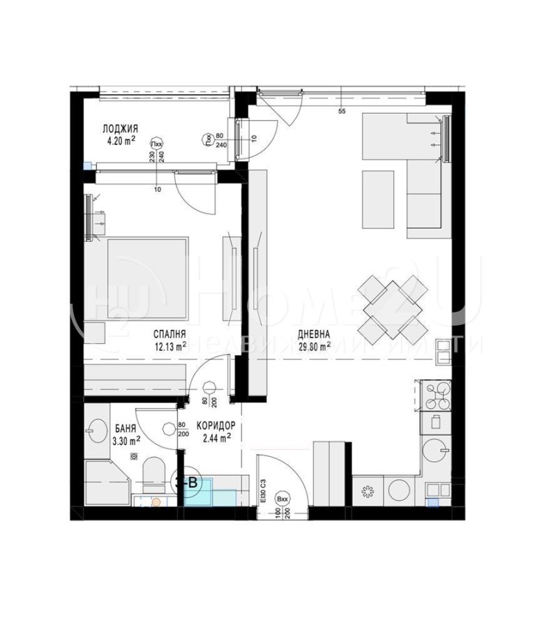 Продава 2-СТАЕН, гр. София, Бъкстон, снимка 2 - Апартаменти - 53217601