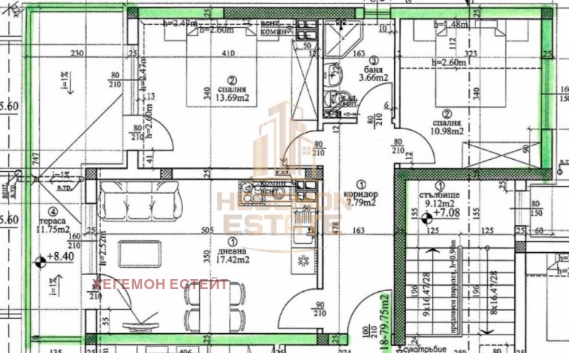 De vânzare  2 dormitoare Varna , Vinița , 94 mp | 91687579