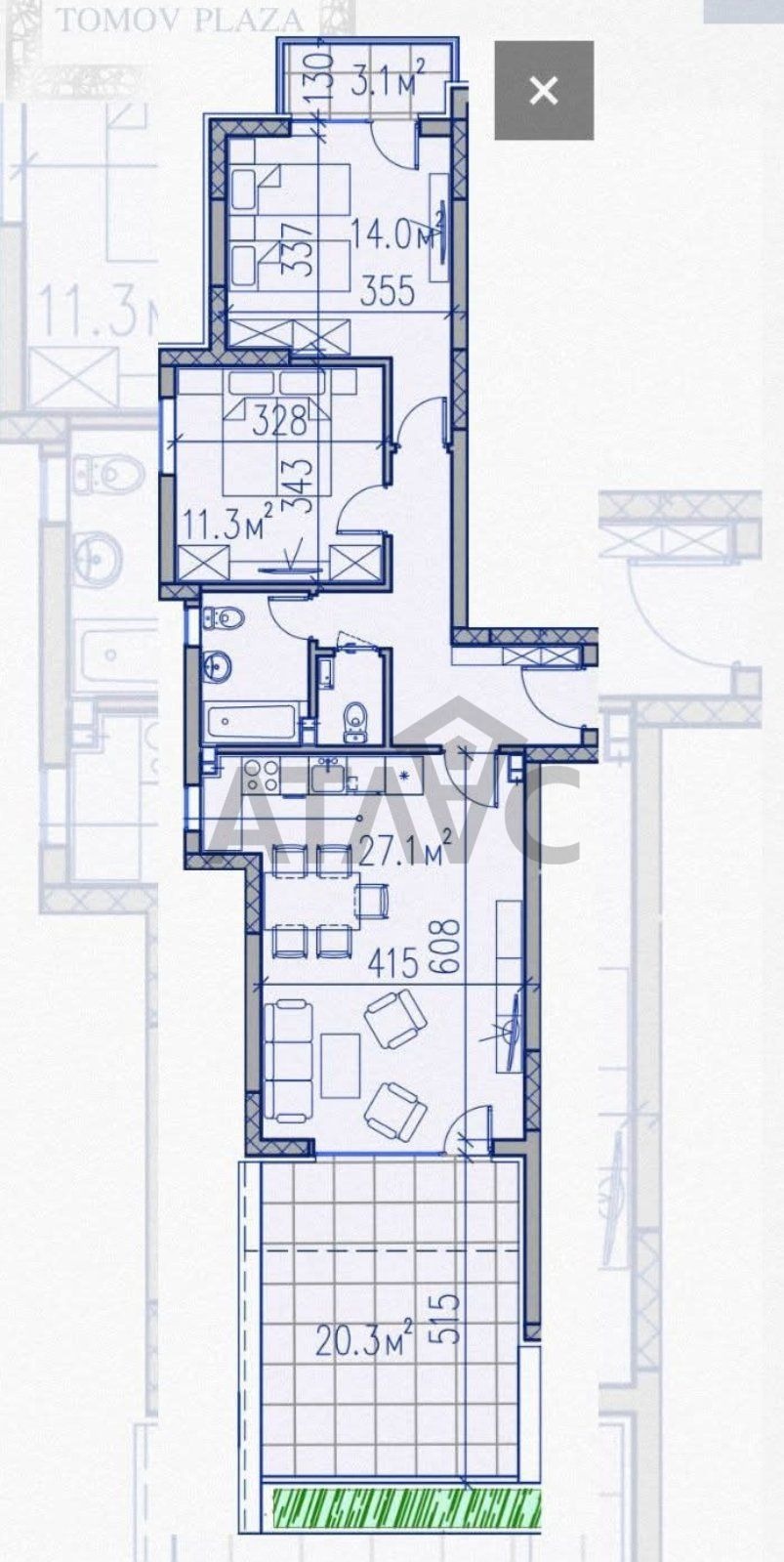 Продава 3-СТАЕН, гр. Пловдив, Тракия, снимка 12 - Апартаменти - 55184903
