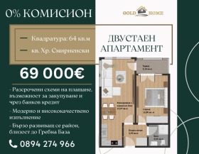 1 bedroom Hristo Smirnenski, Plovdiv