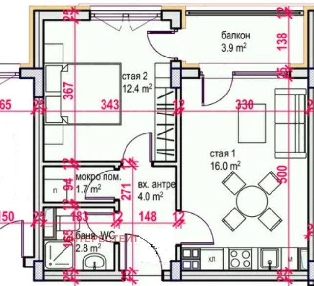 Продава  1-стаен град Бургас , Меден рудник - зона В , 59 кв.м | 46569111
