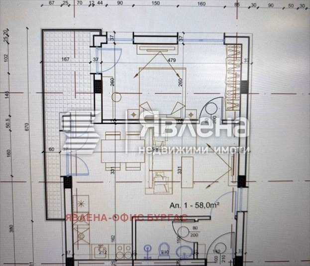 Satılık  1 yatak odası bölge Burgaz , Nesebar , 68 metrekare | 36262811