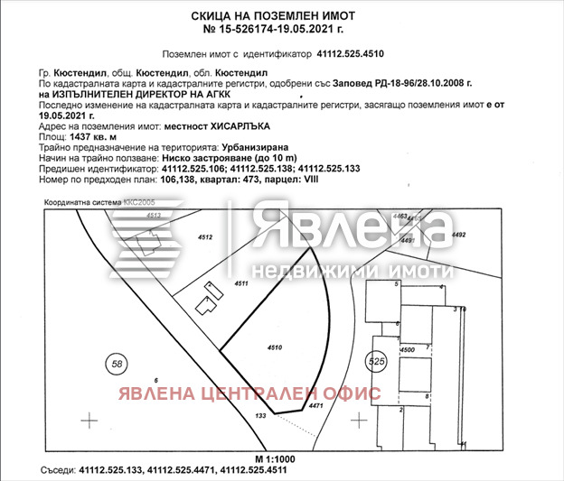 Продава ПАРЦЕЛ, гр. Кюстендил, Център, снимка 2 - Парцели - 53952662