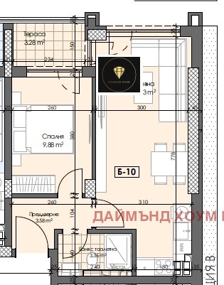 À venda  1 quarto Plovdiv , Gagarin , 61 m² | 95283031 - imagem [2]