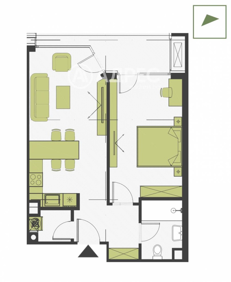 Продава 2-СТАЕН, гр. София, Кръстова вада, снимка 6 - Апартаменти - 52574669