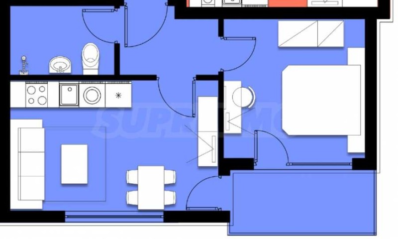 Продава 2-СТАЕН, гр. Свети Влас, област Бургас, снимка 6 - Апартаменти - 52873380