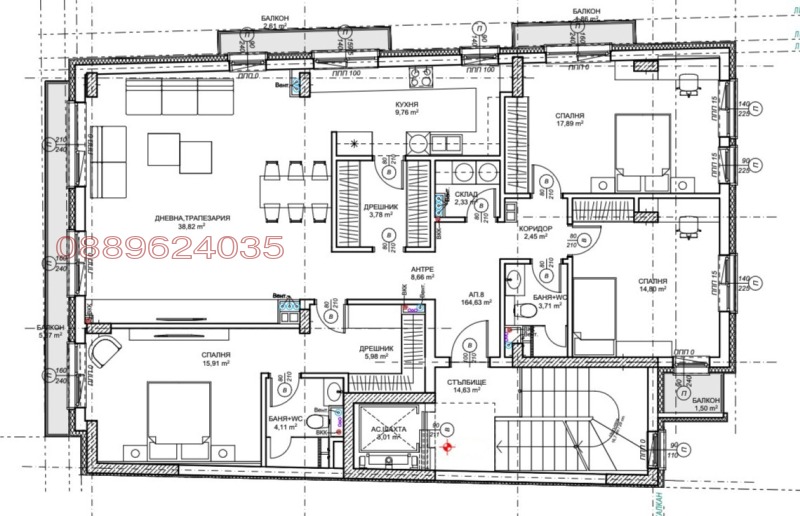 Продава МНОГОСТАЕН, гр. София, Стрелбище, снимка 2 - Апартаменти - 53267588
