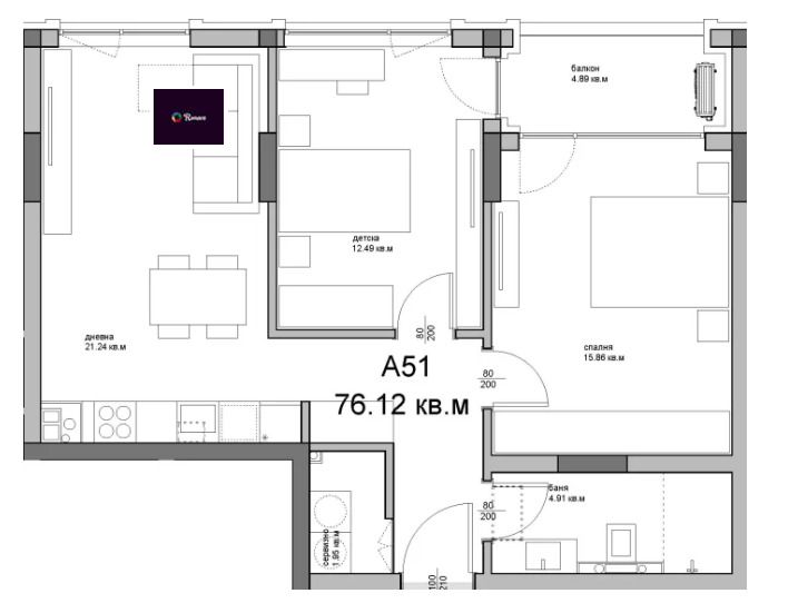 Продава 3-СТАЕН, гр. Варна, Аспарухово, снимка 4 - Aпартаменти - 47865638