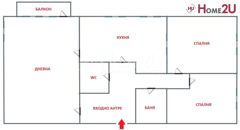 Продается  2 спальни София , Красно село , 87 кв.м | 21789933 - изображение [2]