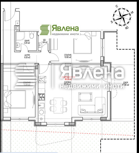Til salgs  2 soverom Sofia , Vitosja , 144 kvm | 59518194 - bilde [4]