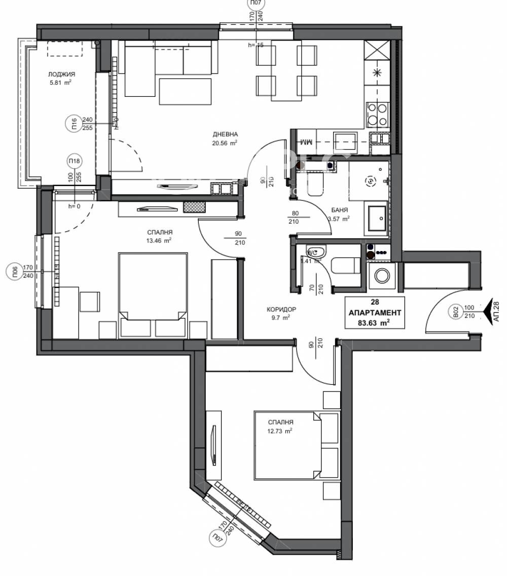 Продава 3-СТАЕН, гр. София, Обеля 2, снимка 4 - Апартаменти - 54408597