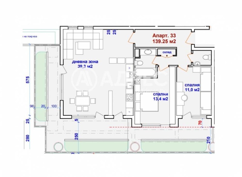 For Sale  2 bedroom Burgas , Tsentar , 235 sq.m | 52758299 - image [2]