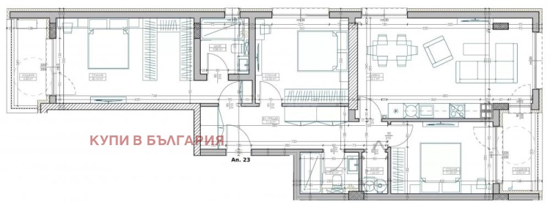 Myytävänä  3 makuuhuonetta Varna , Mladost 2 , 144 neliömetriä | 62631691 - kuva [11]