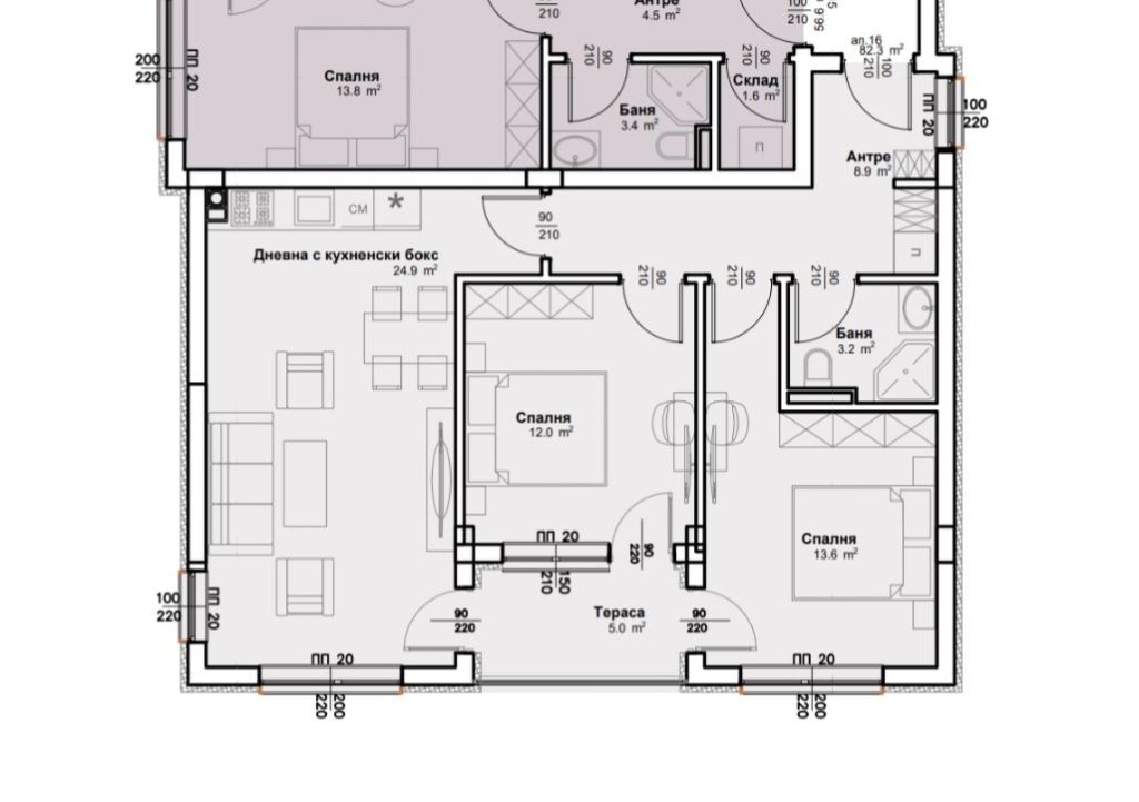 Продава 3-СТАЕН, гр. Кърджали, Възрожденци, снимка 2 - Апартаменти - 55959242