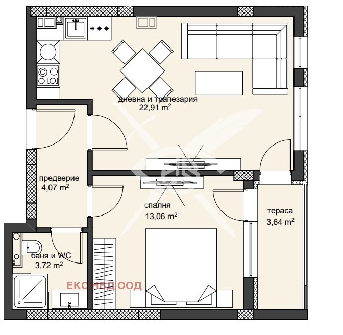 Продава 2-СТАЕН, гр. Пловдив, Христо Смирненски, снимка 1 - Aпартаменти - 47607026