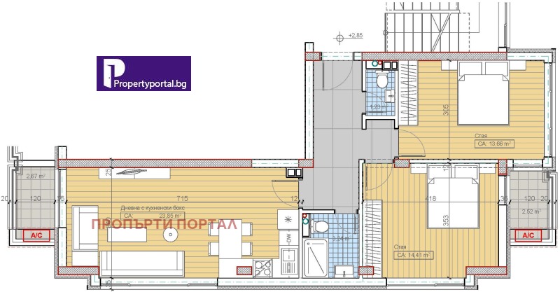 Продается  2 спальни София , Бояна , 102 кв.м | 72864458 - изображение [2]