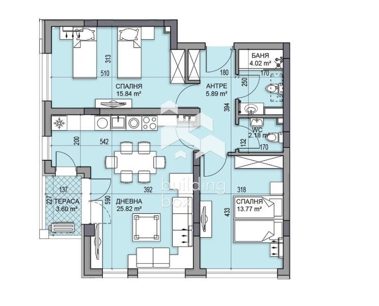 À vendre  2 chambres Plovdiv , Gagarin , 104 m² | 51599174 - image [2]
