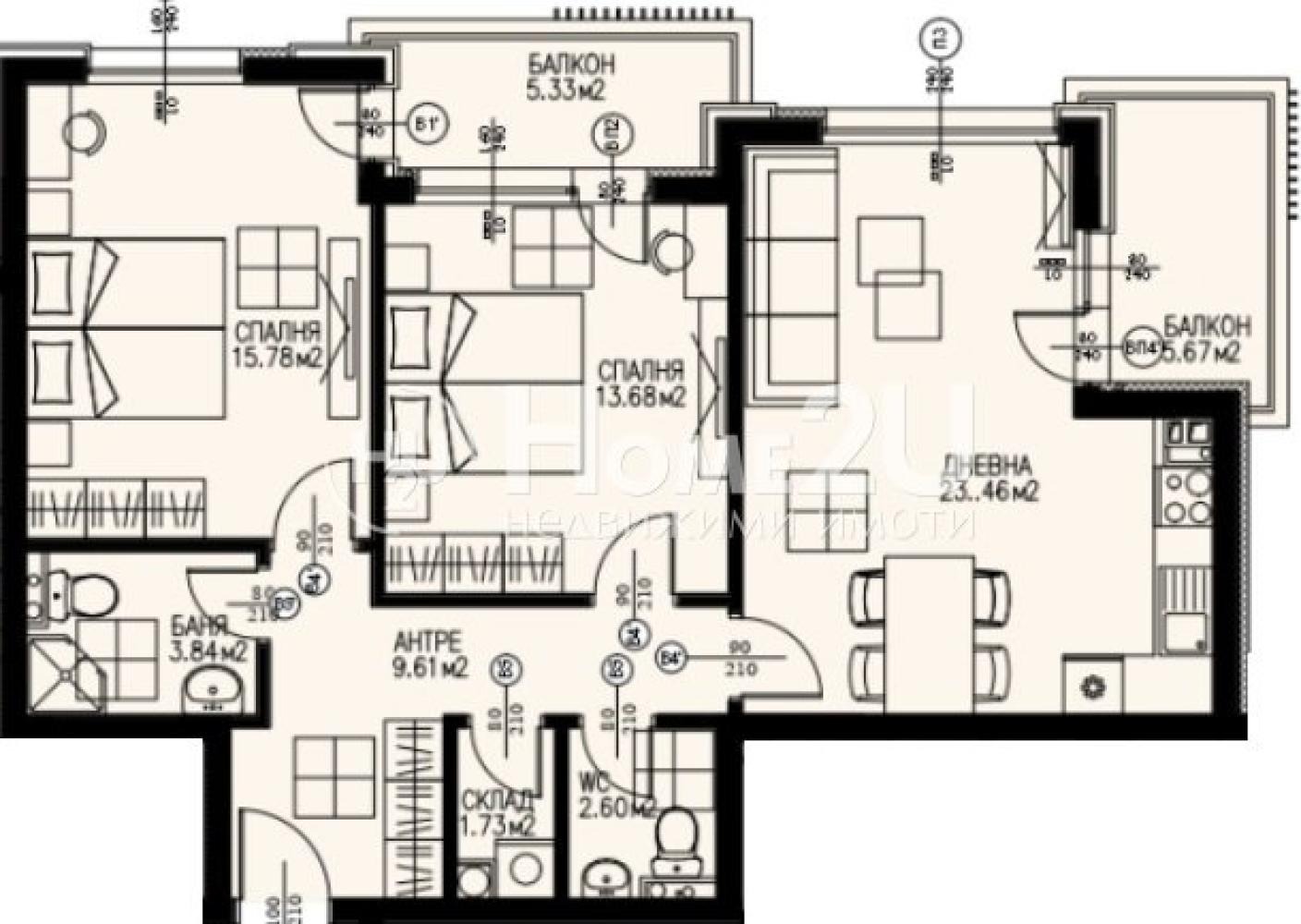 Продава 3-СТАЕН, гр. София, Драгалевци, снимка 10 - Апартаменти - 54063268