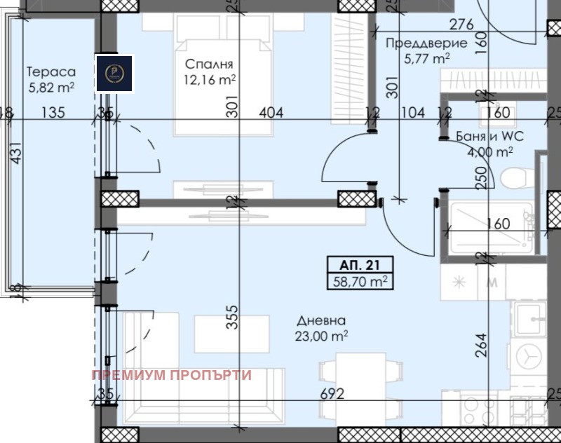 Eladó  1 hálószoba Plovdiv , Trakija , 75 négyzetméter | 37288943 - kép [3]