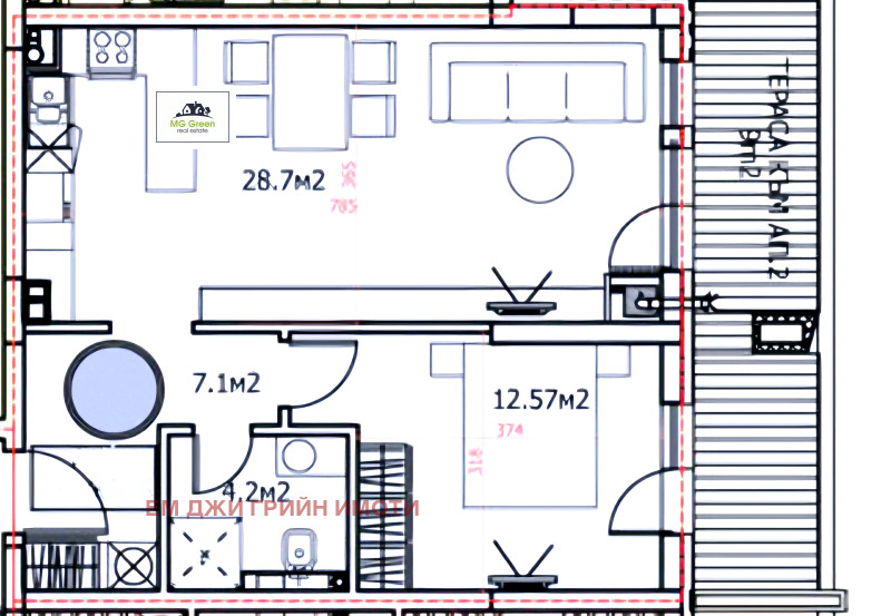 À vendre  1 chambre Sofia , Dragalevtsi , 76 m² | 46216866
