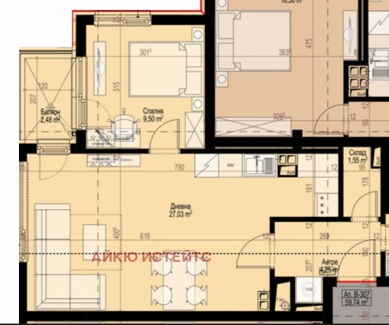 Продава 2-СТАЕН, гр. София, Гоце Делчев, снимка 5 - Апартаменти - 52620308