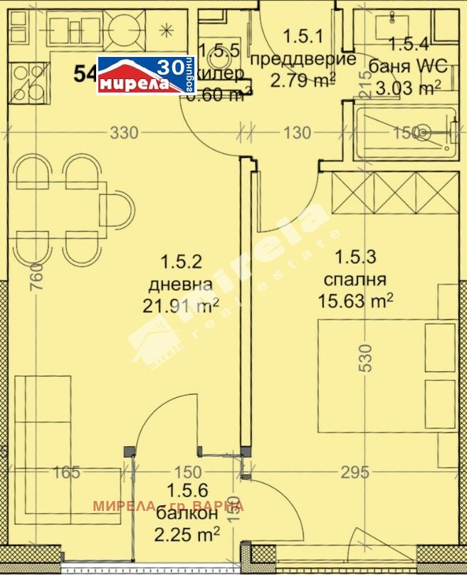 На продаж  1 спальня Варна , Младост 1 , 64 кв.м | 12007002
