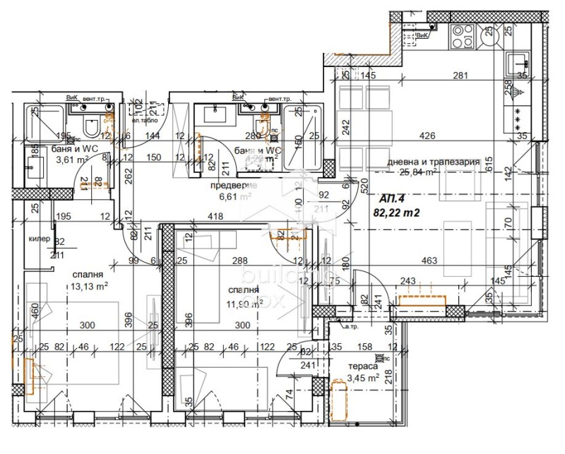 En venta  2 dormitorios Plovdiv , Peshtersko shose , 98 metros cuadrados | 85844486 - imagen [11]