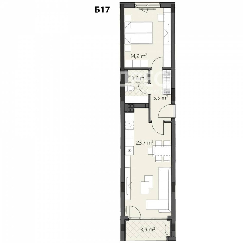 Продава  2-стаен град София , Овча купел 2 , 73 кв.м | 18034125 - изображение [4]