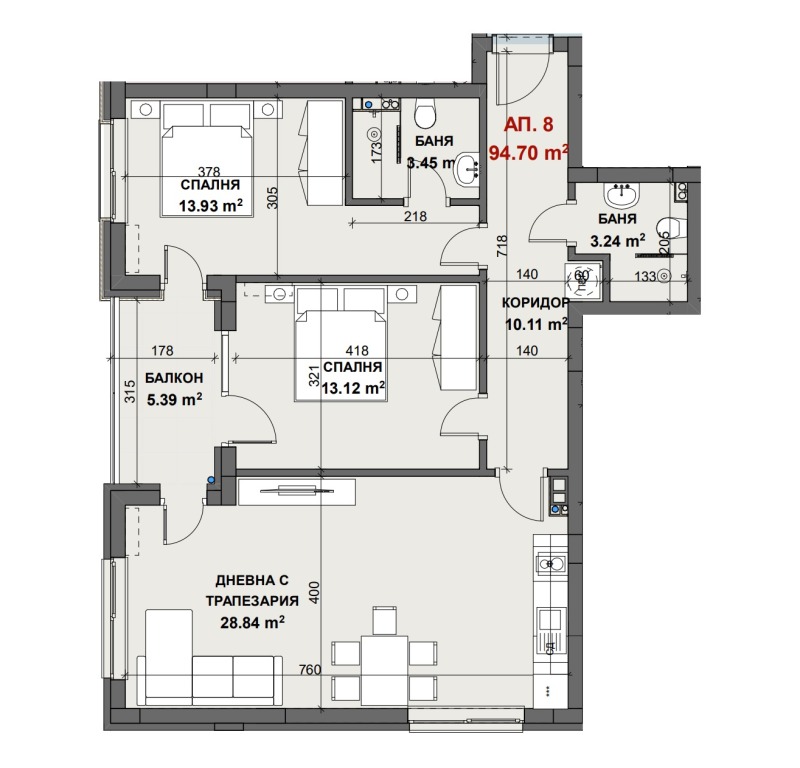 Продава  3-стаен град Стара Загора , Аязмото , 110 кв.м | 20166805 - изображение [2]