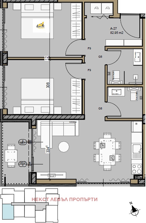 Продава 3-СТАЕН, гр. София, Малинова долина, снимка 1 - Aпартаменти - 49316507