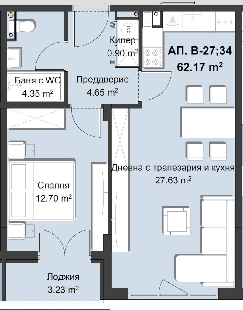 Продава  2-стаен град Пловдив , Христо Смирненски , 79 кв.м | 17285075 - изображение [11]