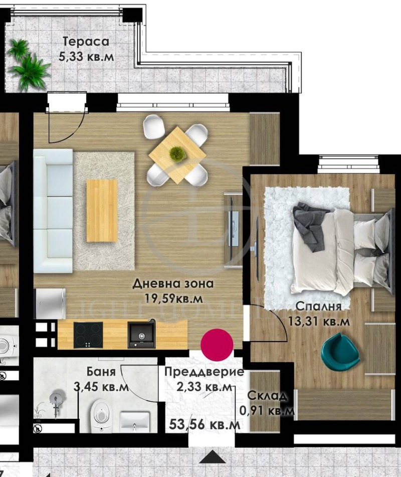 Продава 2-СТАЕН, гр. Пловдив, Кючук Париж, снимка 3 - Апартаменти - 53027285