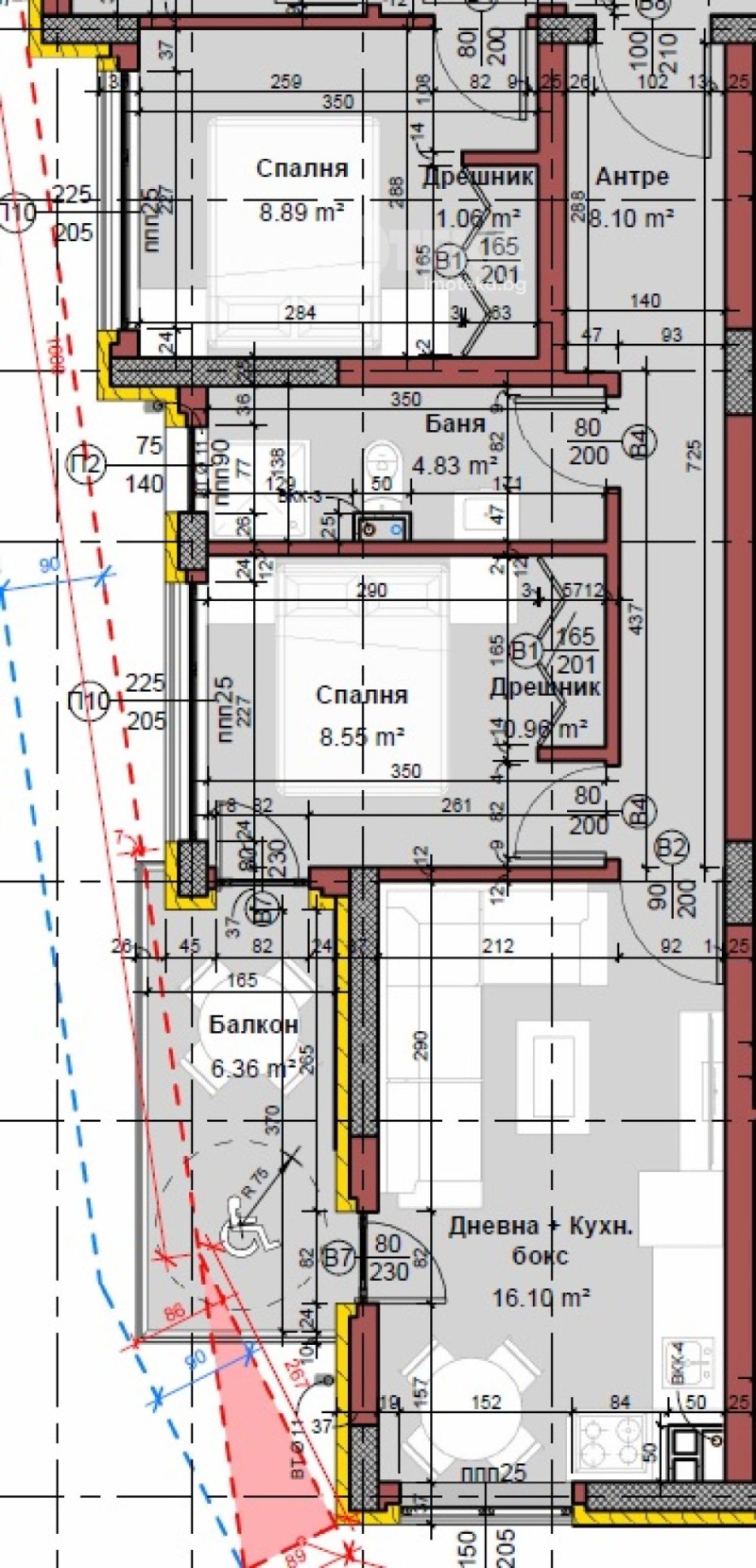 Te koop  2 slaapkamers Varna , Vinitsa , 64 m² | 36616036