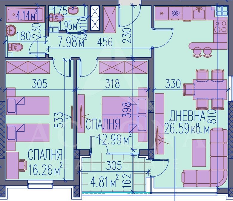 Продава 3-СТАЕН, гр. Пловдив, Каменица 2, снимка 9 - Апартаменти - 54913015