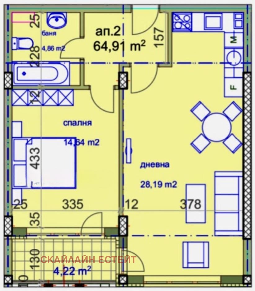 Продава 2-СТАЕН, гр. София, Манастирски ливади, снимка 2 - Апартаменти - 56293395