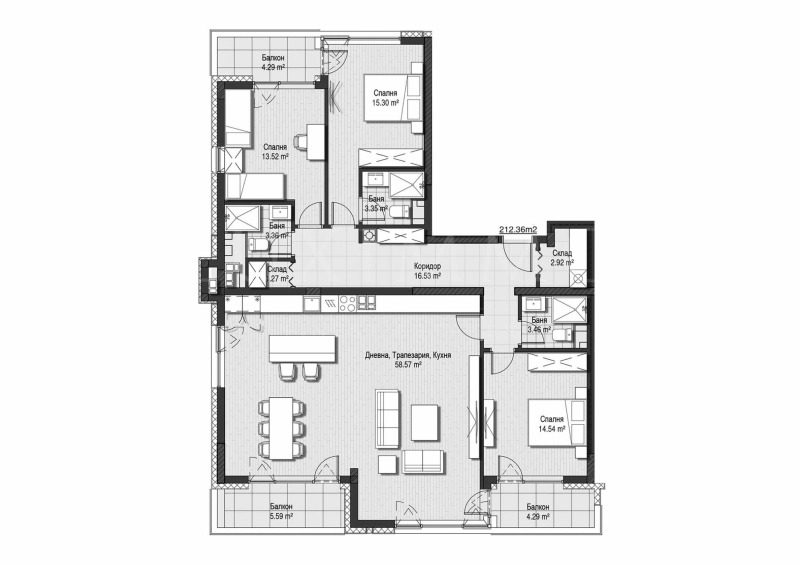 Zu verkaufen  3 Schlafzimmer Sofia , Krastowa wada , 212 qm | 38499935 - Bild [11]