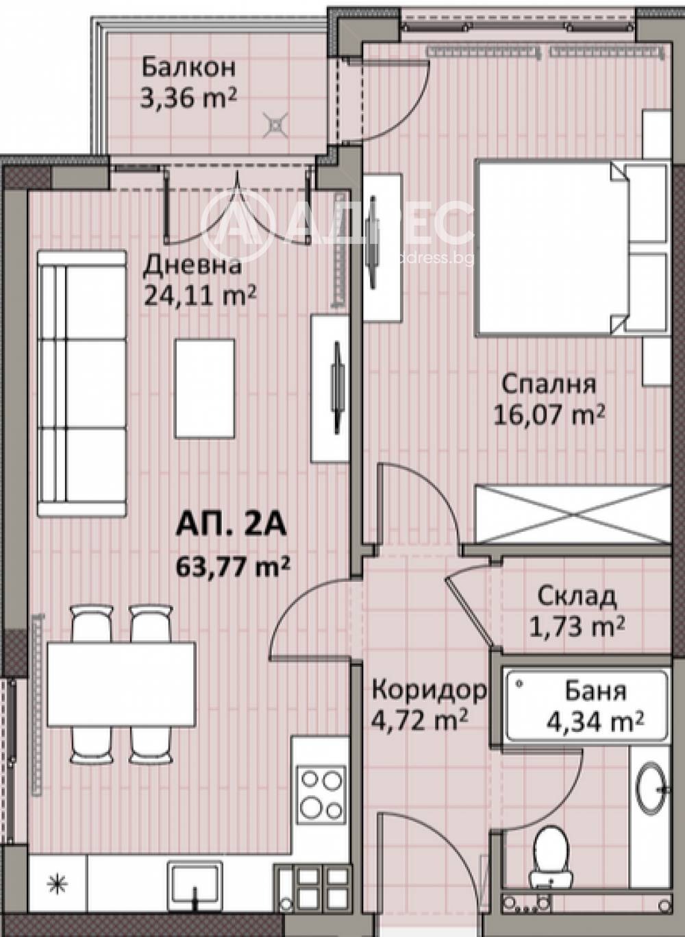 Продава 2-СТАЕН, гр. София, Надежда 2, снимка 4 - Апартаменти - 54778411