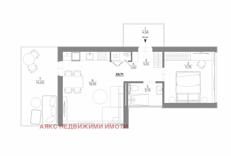 Продава  Къща град Варна , к.к. Св.Св. Константин и Елена , 53 кв.м | 81195484 - изображение [2]