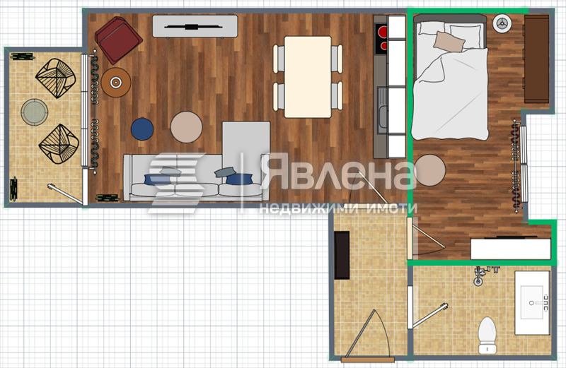 Продава 2-СТАЕН, гр. Пловдив, Христо Смирненски, снимка 4 - Апартаменти - 54546133