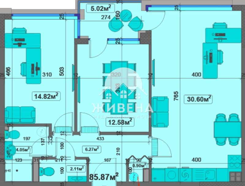 Продава 3-СТАЕН, гр. Варна, Чайка, снимка 7 - Апартаменти - 43713109
