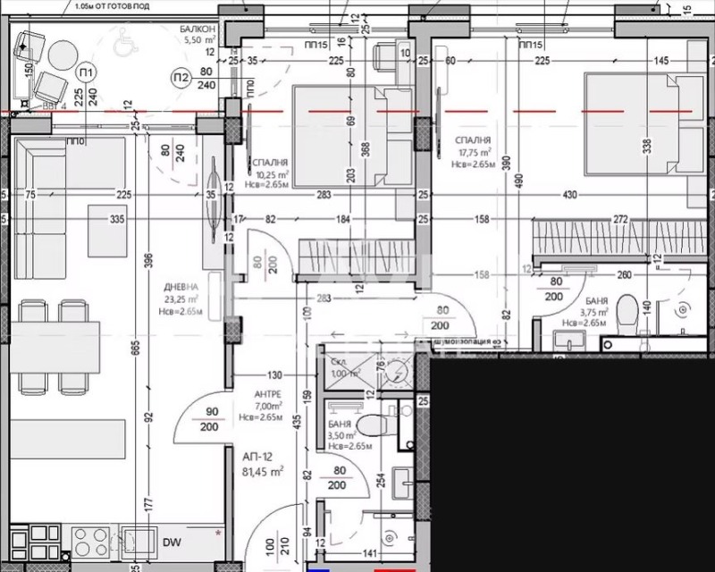 Продается  2 спальни Пловдив , Остромила , 95 кв.м | 24428991 - изображение [2]