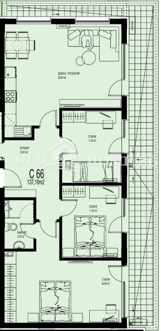 Продава 4-СТАЕН, гр. Пловдив, Христо Смирненски, снимка 4 - Апартаменти - 54303388
