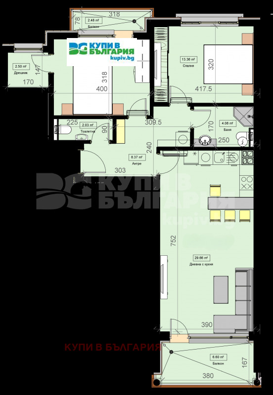 Продава 3-СТАЕН, гр. Варна, к.к. Св.Св. Константин и Елена, снимка 7 - Апартаменти - 53606637