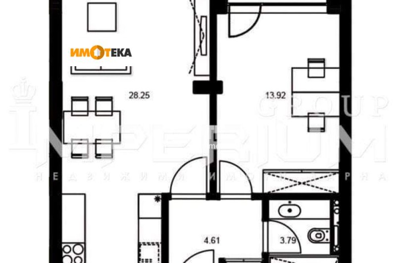 Продава  2-стаен, град Варна, Левски 1 •  111 600 EUR • ID 63264821 — holmes.bg - [1] 