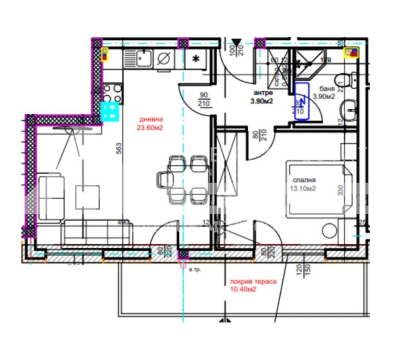 Продава 2-СТАЕН, гр. Пловдив, Беломорски, снимка 2 - Апартаменти - 53515802