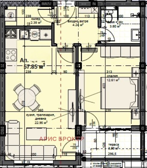 Продава 2-СТАЕН, гр. Пловдив, Кършияка, снимка 2 - Апартаменти - 54064481