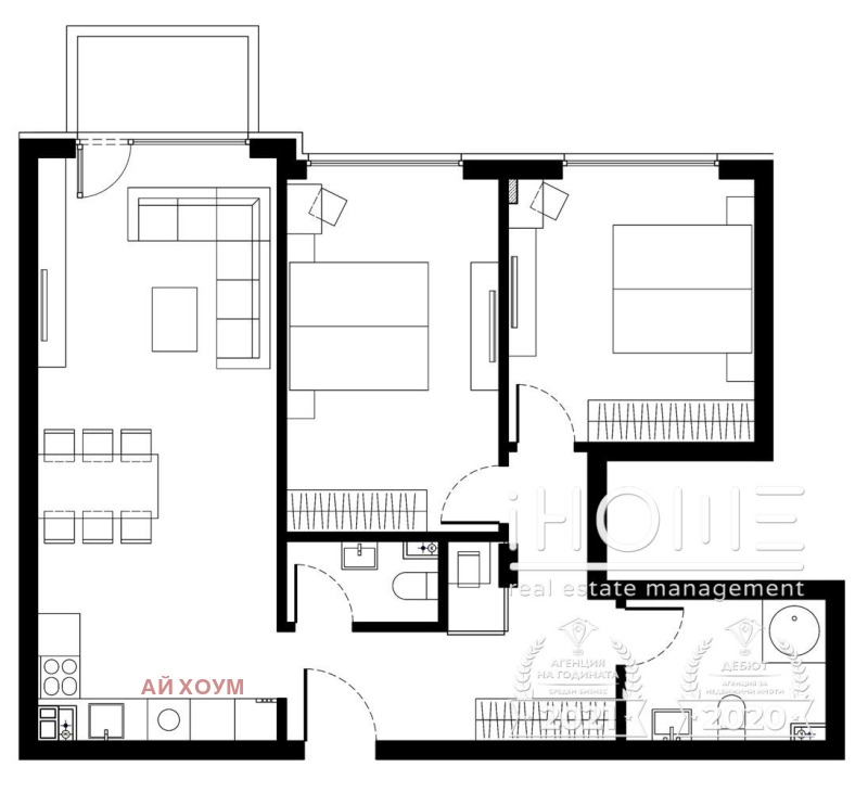 Продава 3-СТАЕН, гр. София, Малинова долина, снимка 1 - Aпартаменти - 46549720