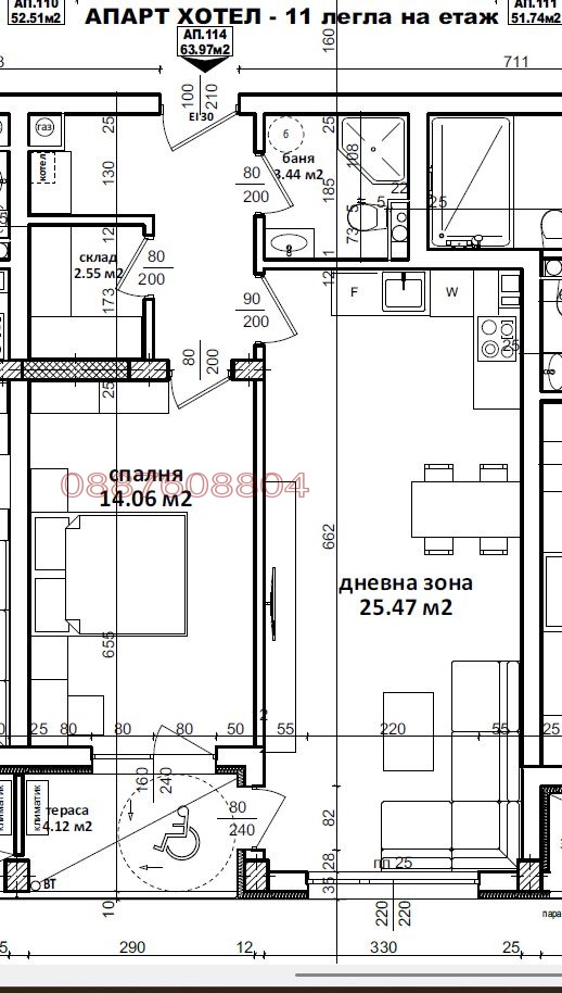 Продава 2-СТАЕН, гр. Бургас, Славейков, снимка 8 - Aпартаменти - 49560426