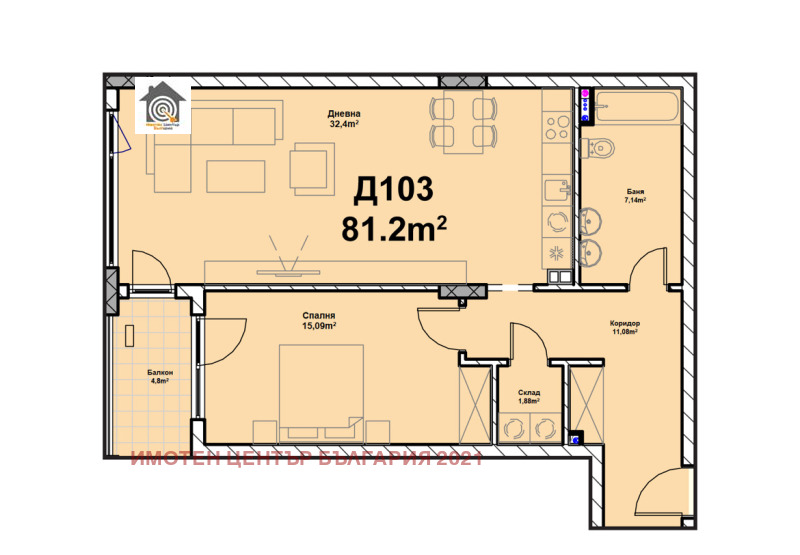 À vendre  1 chambre Sofia , Poligona , 97 m² | 95965060 - image [5]