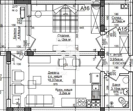 Продава 2-СТАЕН, гр. Хисаря, област Пловдив, снимка 2 - Апартаменти - 53349704